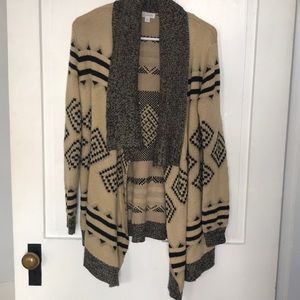 Chunky Aztec print Cardigan